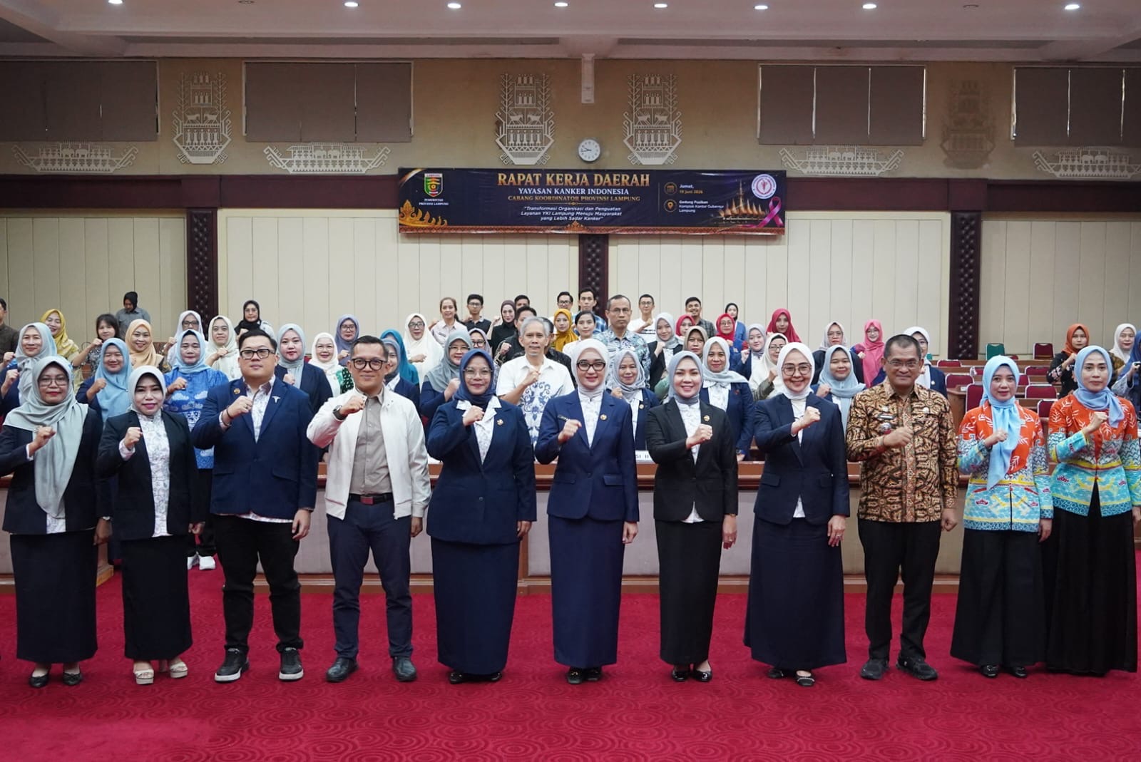 Wagub Jihan Dorong YKI Perkuat Pencegahan dan Deteksi Dini Kanker di Lampung