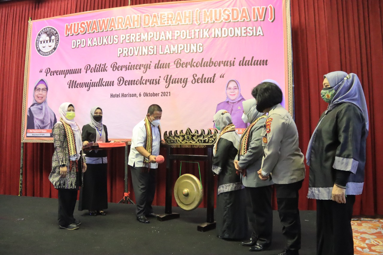 Gubernur Arinal Djunaidi Buka Musda IV Kaukus Perempuan Politik Lampung