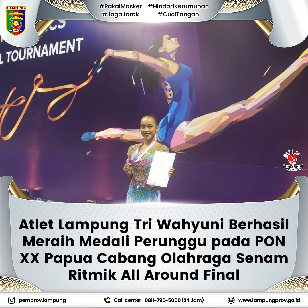 Atlet Lampung Tri Wahyuni berhasil memenangkan medali perunggu pada PON XX Papua