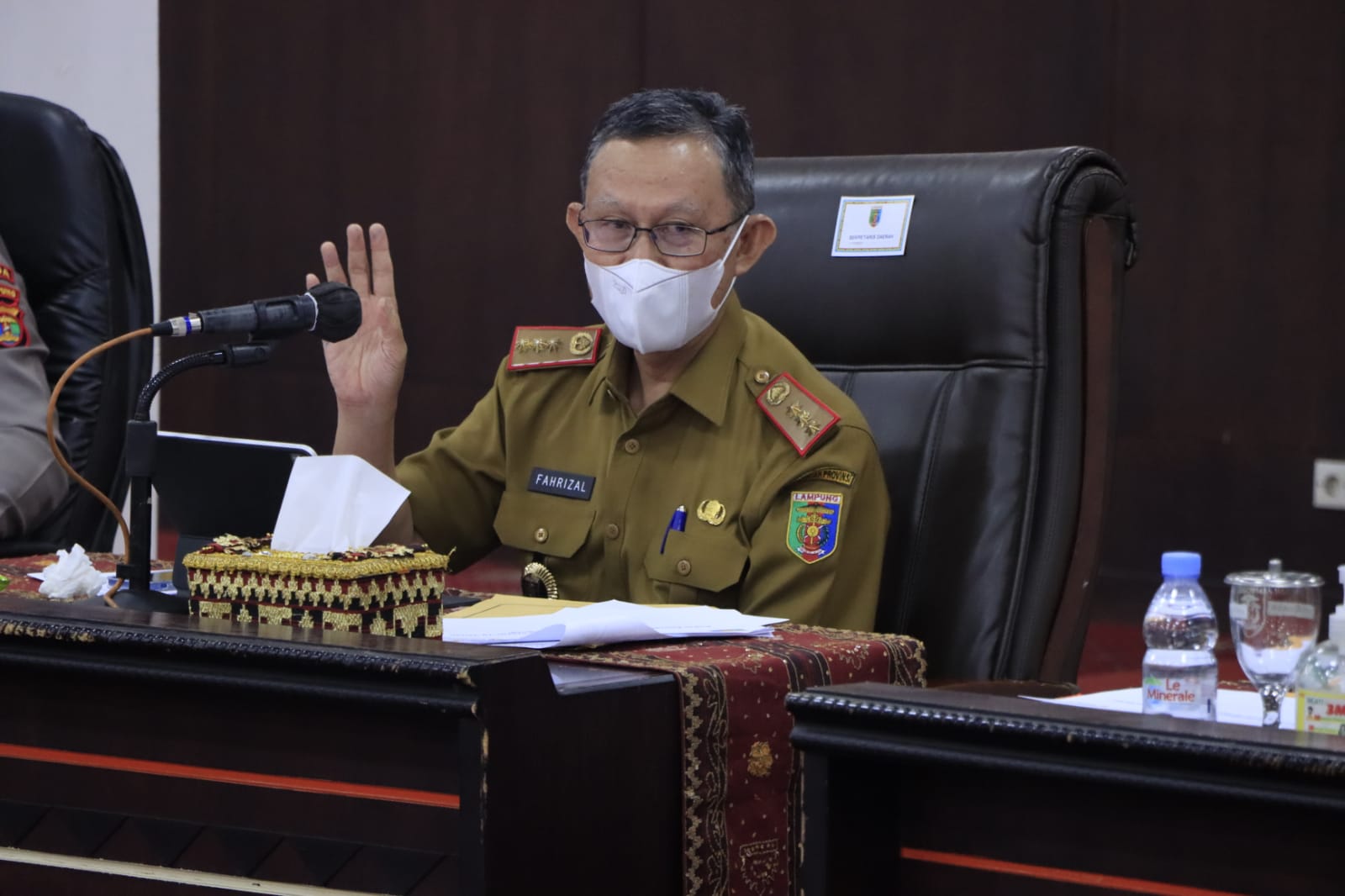 Pemprov Lampung Gelar Rapat Koordinasi Antisipasi dan Langkah Pencegahan Penyebaran Covid-19 Varian Omicron di Provinsi Lampung