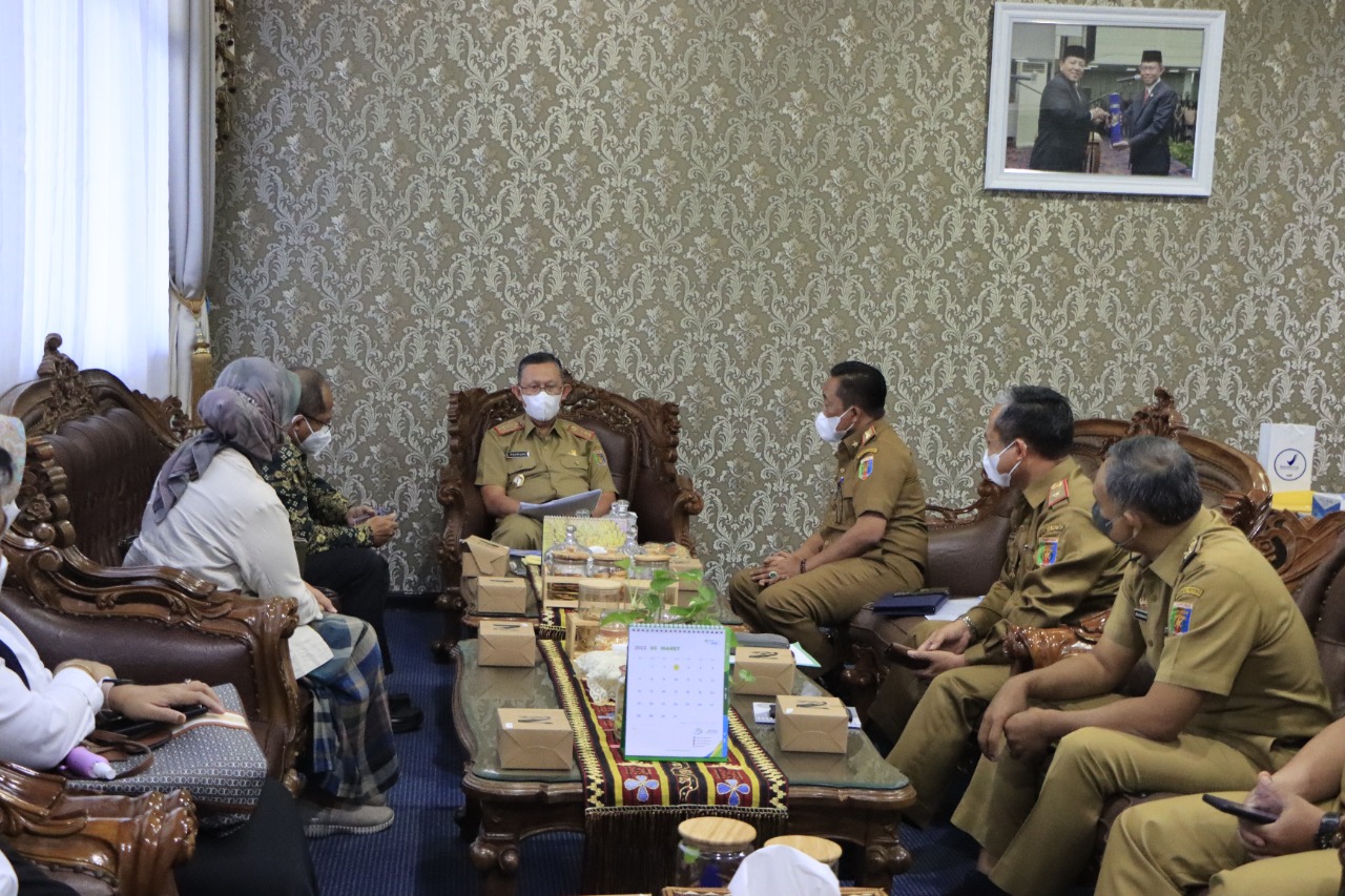 Sosialisasikan Program Digital Leadership, BPSDM Kemkominfo RI Audiensi bersama Sekdaprov Lampung