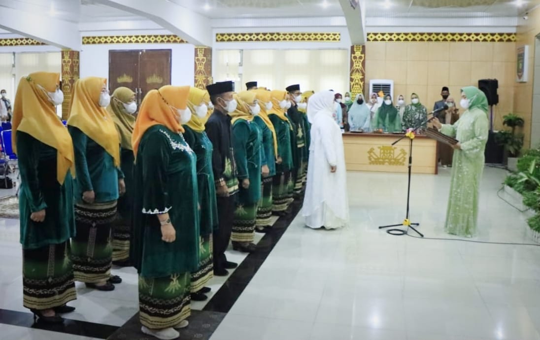Ketua DPW LASQI Provinsi Lampung Kukuhkan Pengurus DPD LASQI Kabupaten Lampung Utara Masa Bakti 2021 - 2026