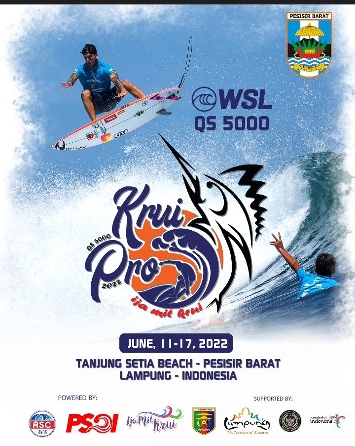 Dua Hari Lagi, World Surf League Krui Pro 2022 Resmi Dibuka