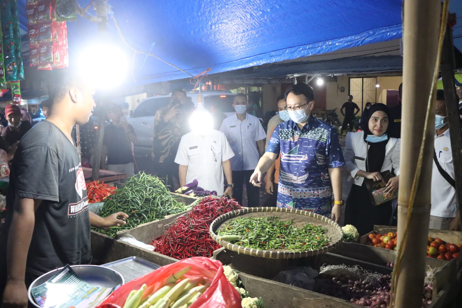 Wakil Menteri Perdagangan RI Tinjau Pasar Jatimulyo Lampung Selatan