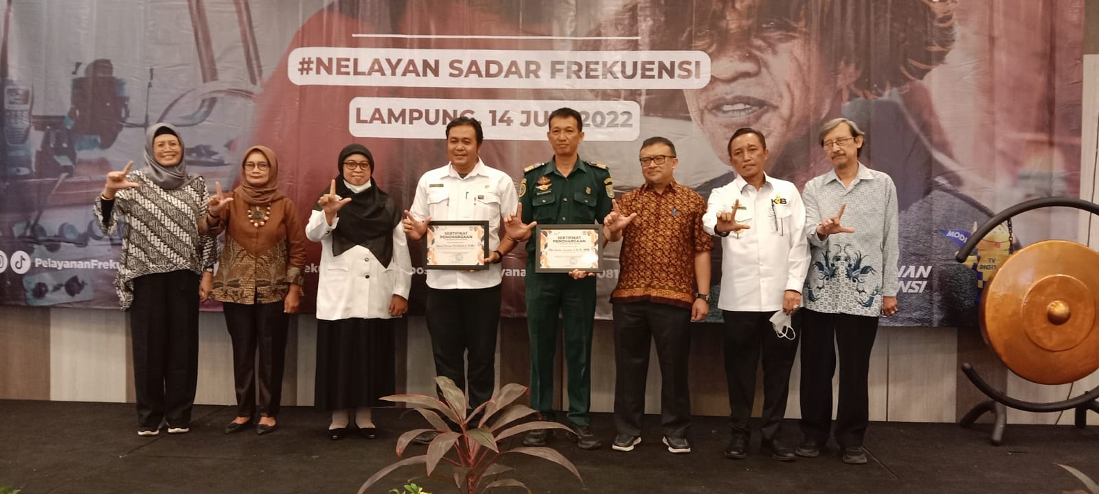 Provinsi Lampung  Pilot Projek  Uji coba Penggunaan Frekuensi Radio HF Untuk Komunikasi Nelayan