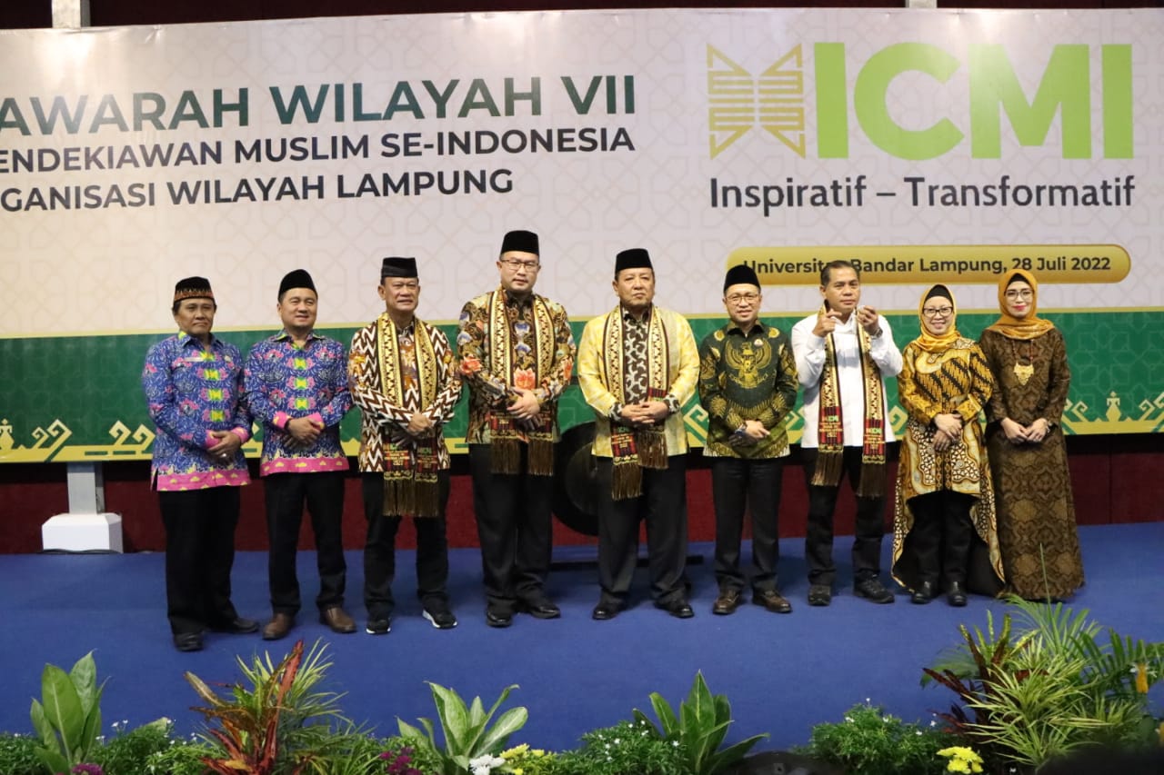 Pembukaan Muswil VII ICMI Orwil Lampung,  Gubernur Dukung penuh Program ICMI Lampung Bekerjasama Dengan BNPT Dalam Menangkal Radikalisme