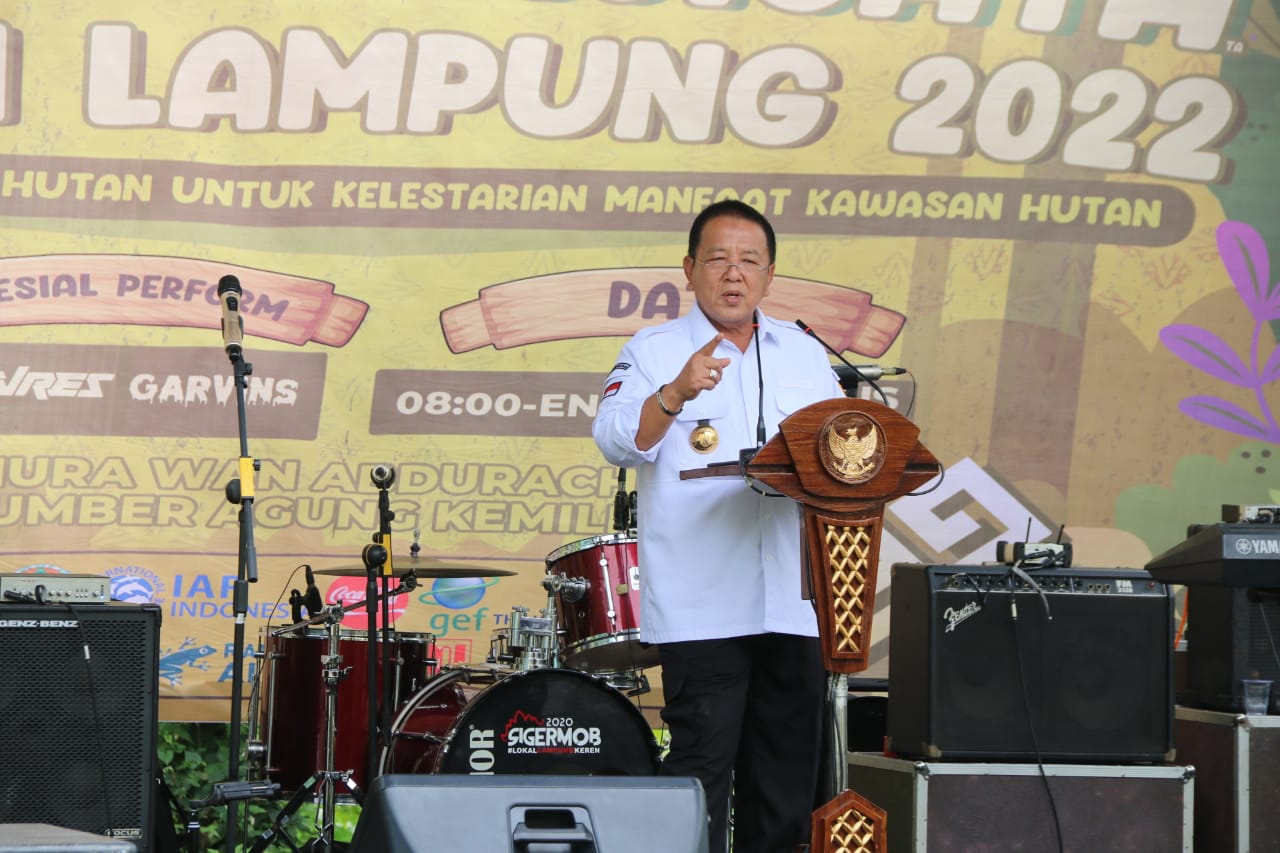 Gubernur Arinal Djunaidi Buka Acara Puncak Festival Wisata Hutan Lampung Tahun 2022, Tekankan Untuk Bijak dalam Pengelolaan Hutan, dan Tetap Mengacu Pada Aturan