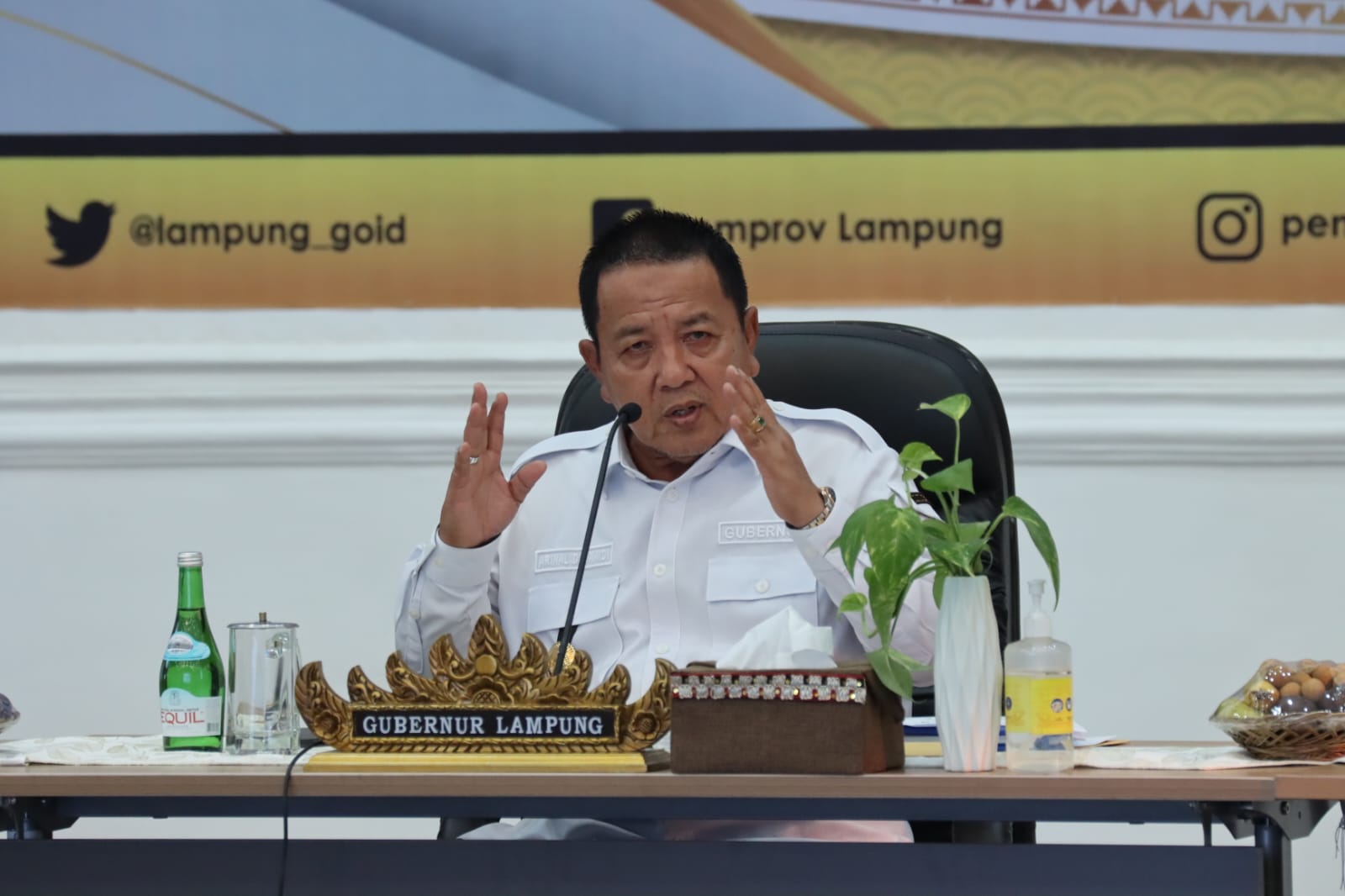Gubernur  Arinal sampaikan Kebijakan Pembangunan Lingkup Pertanian  Kepada Pimpinan Media Massa