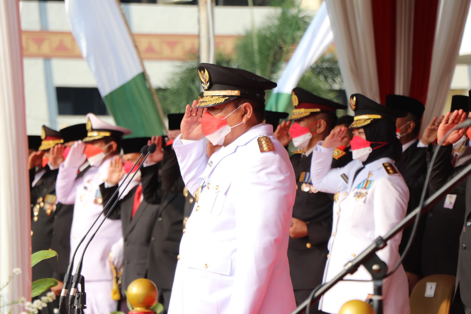 Pemprov Lampung Gelar Upacara Peringatan HUT RI ke-77 Tingkat Provinsi, Tema : "Pulih Lebih Cepat Bangkit Lebih Kuat"
