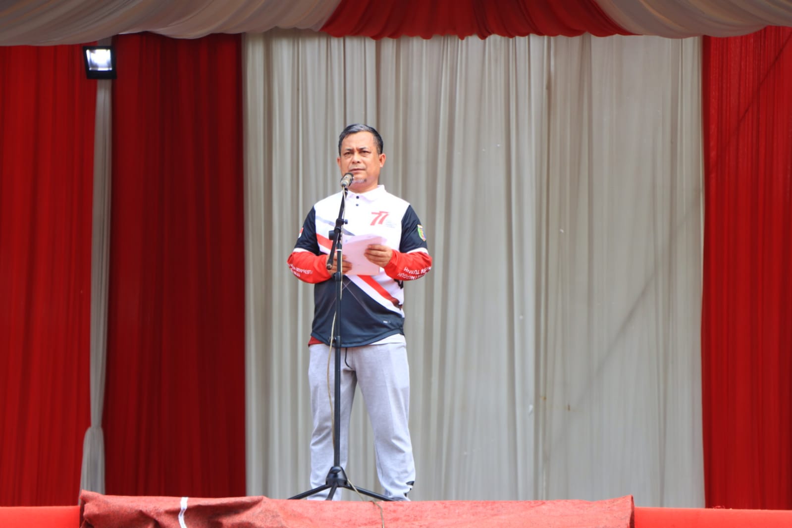 Pemprov Lampung Gelar Senam Bersama dan Lomba Dalam Rangka Memeriahkan HUT RI ke-77 Tingkat Provinsi Lampung