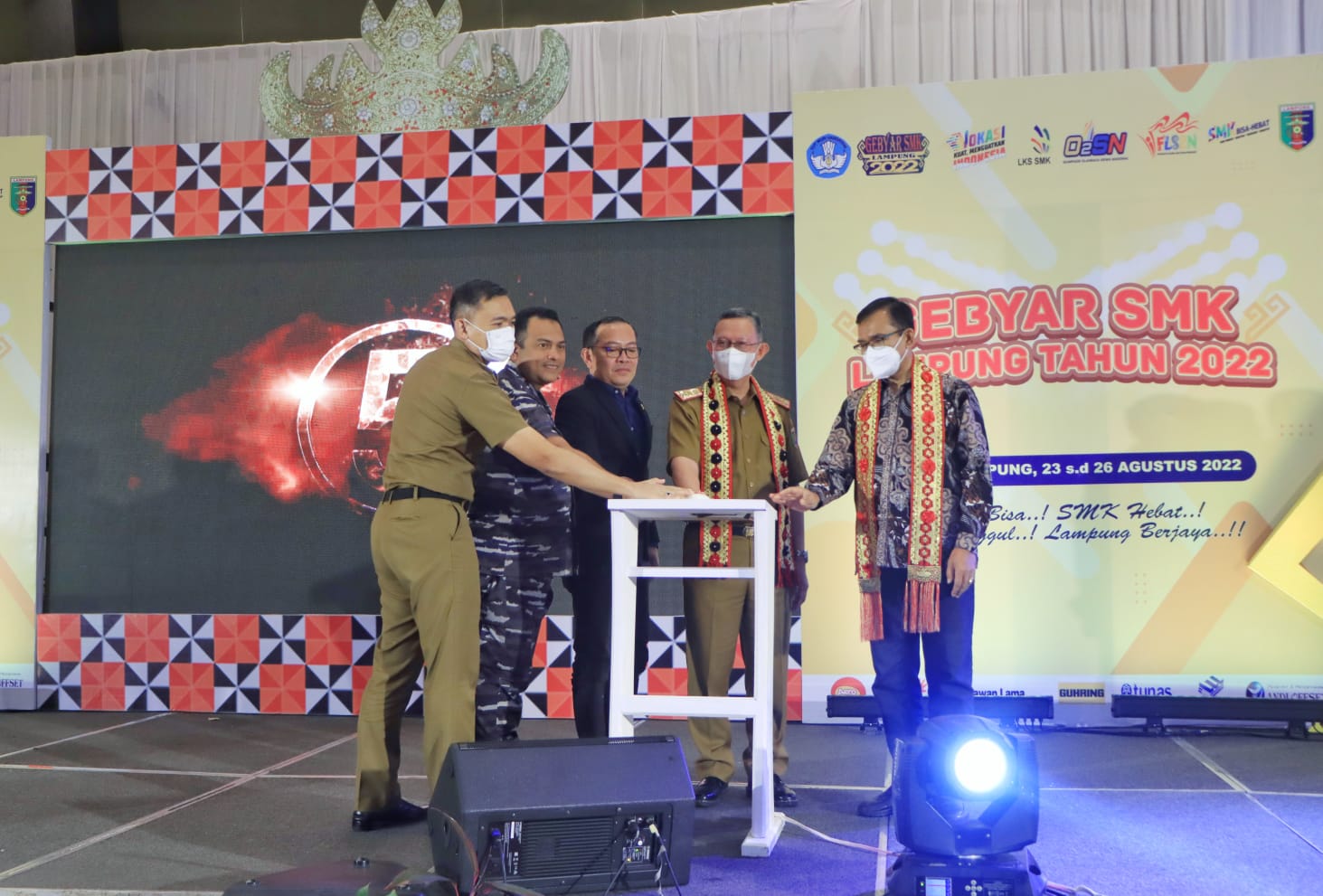 Mewakili Gubernur, Sekdaprov Fahrizal Darminto, Buka  Gebyar SMK se-Provinsi Lampung Tahun 2022