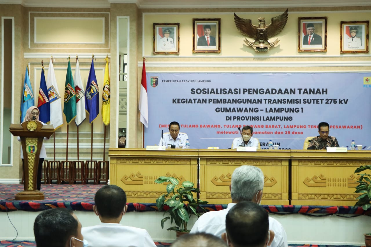 Pemprov Lampung Sosialisasikan Pembangunan Jalur Sutet 275kV Gumawang-Lampung 1