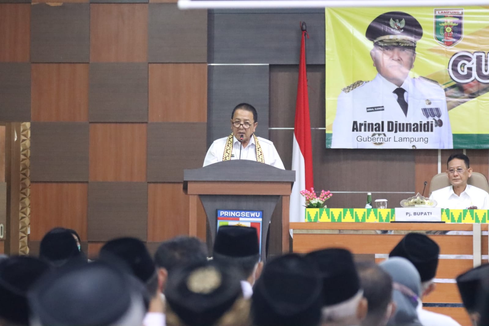 Kunjungan Kerja  Ke Pringsewu, Gubernur Arinal Minta Pemkab Perkuat koordinasi TPID dan Satgas Ketahanan Pangan, Terapkan  Strategi 4-K