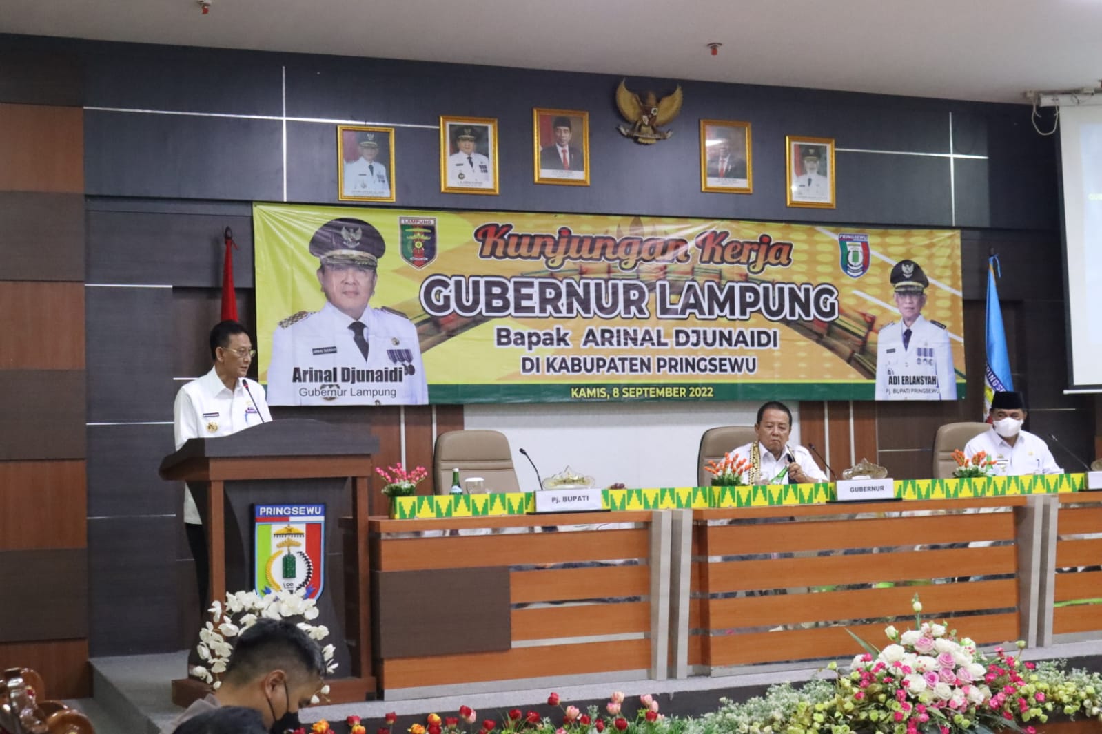 Gubernur Arinal Djunaidi Berikan Arahan Kepada Sejumlah  Perangkat Daerah dilingkungan Pemkab Pringsewu