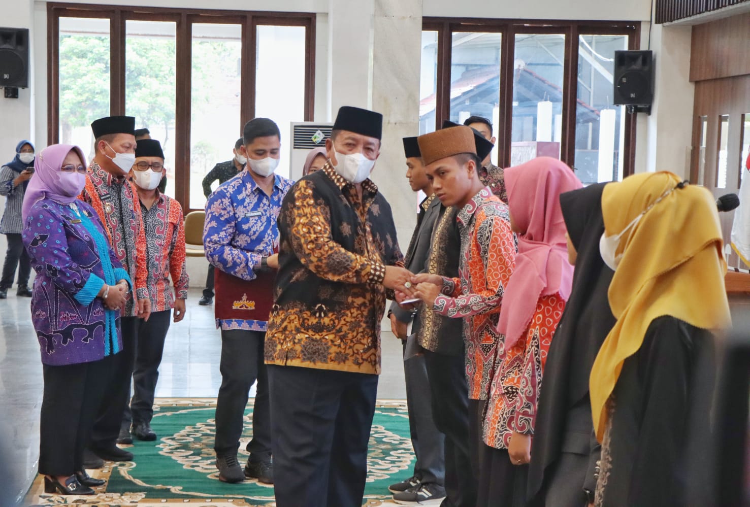 Gubernur Arinal Melepas Kafilah Provinsi Lampung  yang Akan Mengikuti  MTQ Nasional ke-29 di Kalimantan Selatan