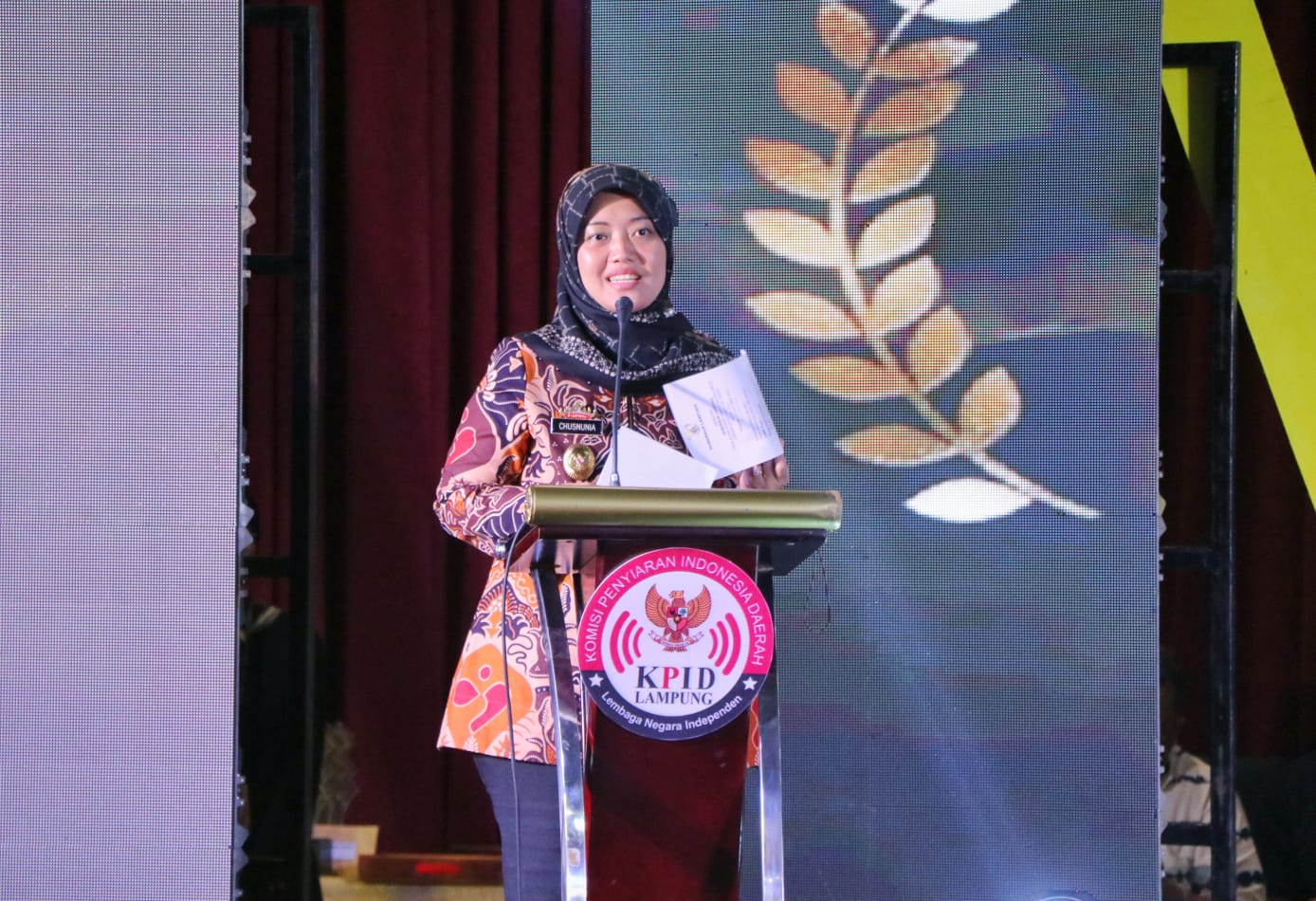 Wagub Chusnunia Buka Acara  KPID Award 2022, Harapkan Penyiaran Berkualitas Di Provinsi Lampung