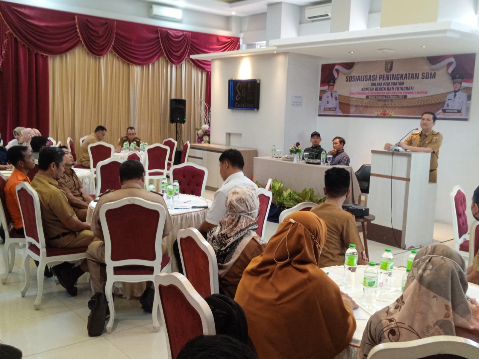 Pemprov Lampung Selenggarakan Kegiatan Sosialisasi Peningkatan Sumber Daya Manusia  Dalam Pembuatan Konten Berita dan Fotografi