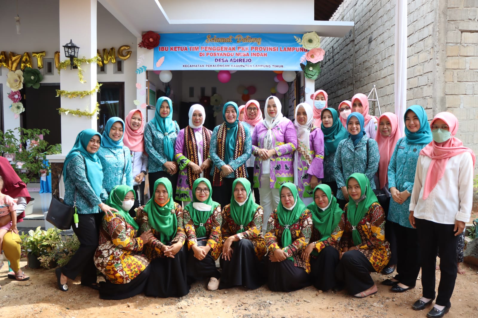 Tim Penggerak  PKK Provinsi Lampung Kunker ke Bumei Tuwah Bepadan Lampung Timur