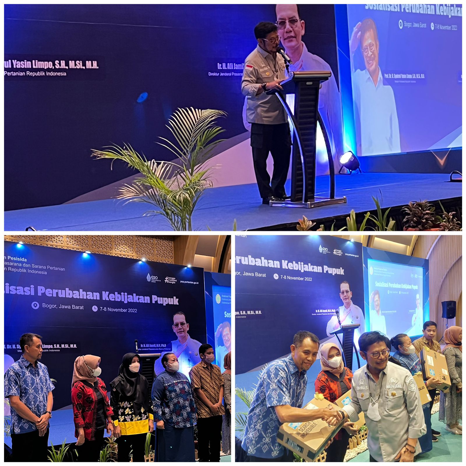 Penerbitan  SK Alokasi Pupuk Bersubsidi Tercepat dan Input e-Alokasi Terbaik, Pemprov Lampung Terima Penghargaan