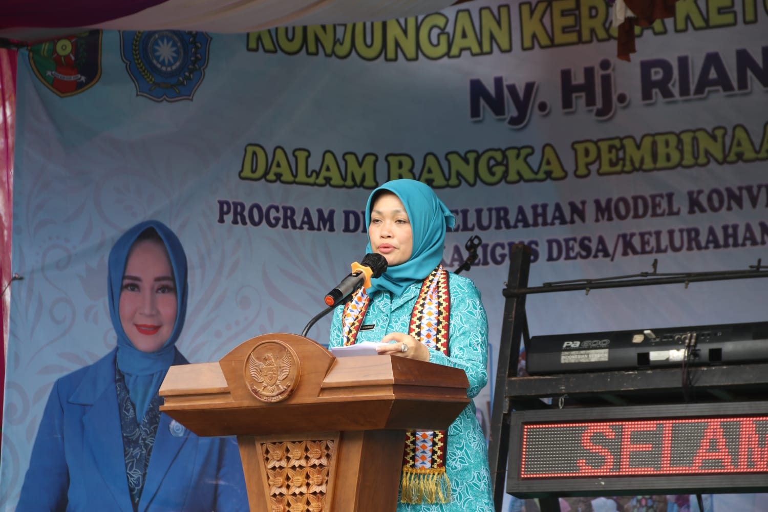 Kunjungan Kerja di Kabupaten Way Kanan, TP PKK Provinsi Lampung disambut Wakil Bupati
