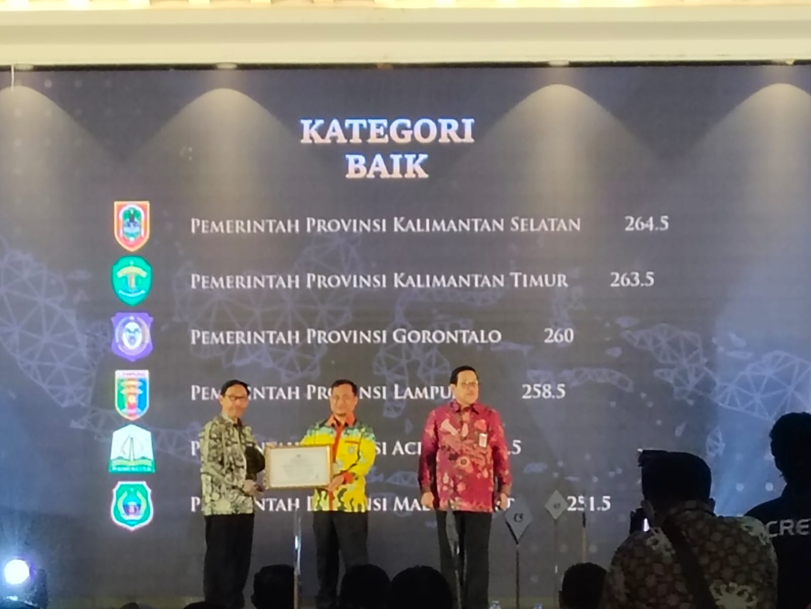 Penilaian Penenerapan Sistem Merit dalam Manajemen ASN Bagi Instansi Pemerintah dengan Katagori  Baik, Gubernur  Arinal Terima Anugerah Meritokrasi dari KASN