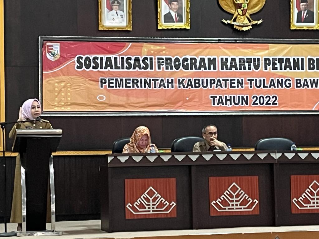 Tenaga Ahli Gubernur Lampung Bidang IT, Menjadi Narasumber  Sosialisasi Kartu Petani Berjaya (KPB) di  Tulangbawang Barat
