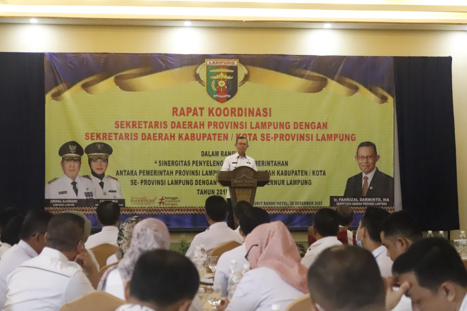 Sekdaprov Fahrizal Darminto, Membuka Rapat Koordinasi Forum Sekretaris Daerah Indonesia Provinsi Lampung
