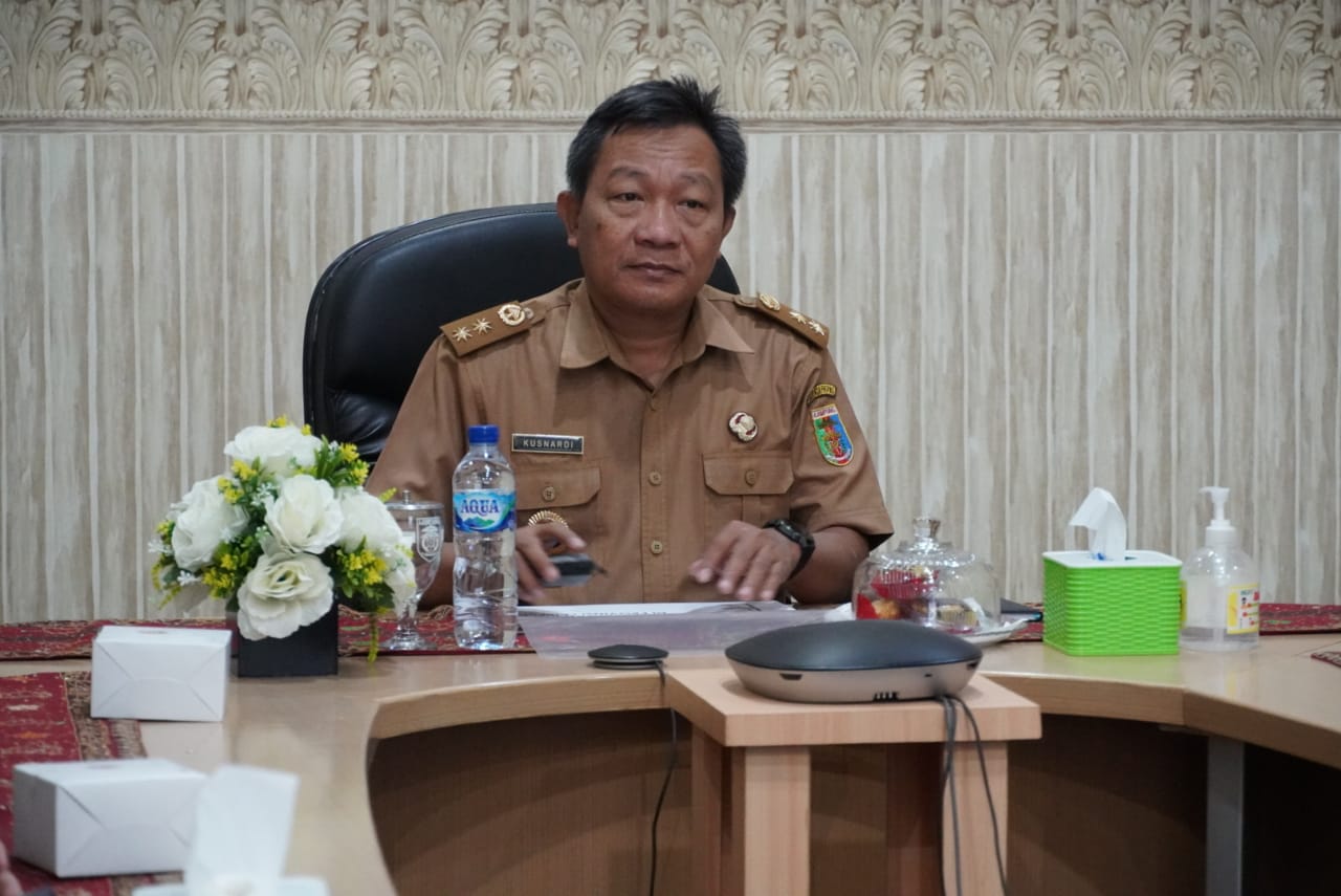 Pemprov Lampung  Mengikuti Rapat Koordinasi Pengendalian Inflasi Daerah Bersama Mendagri