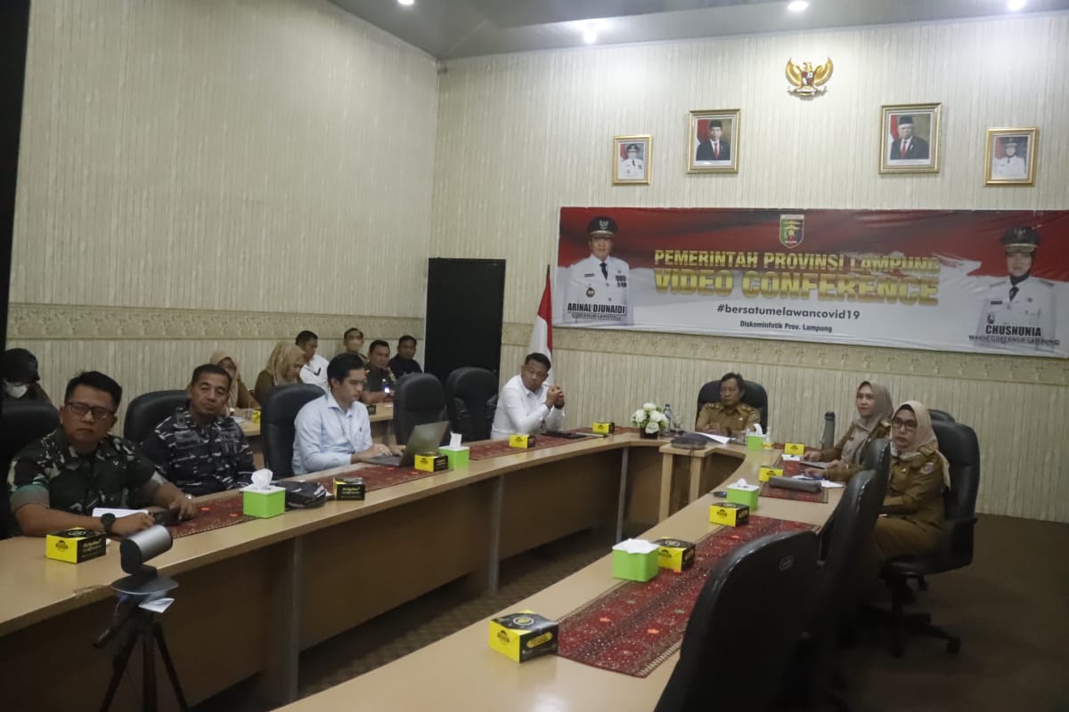 Pemprov Lampung Ikuti Rakor Pengendalian Inflasi Daerah Bersama  Mendagri