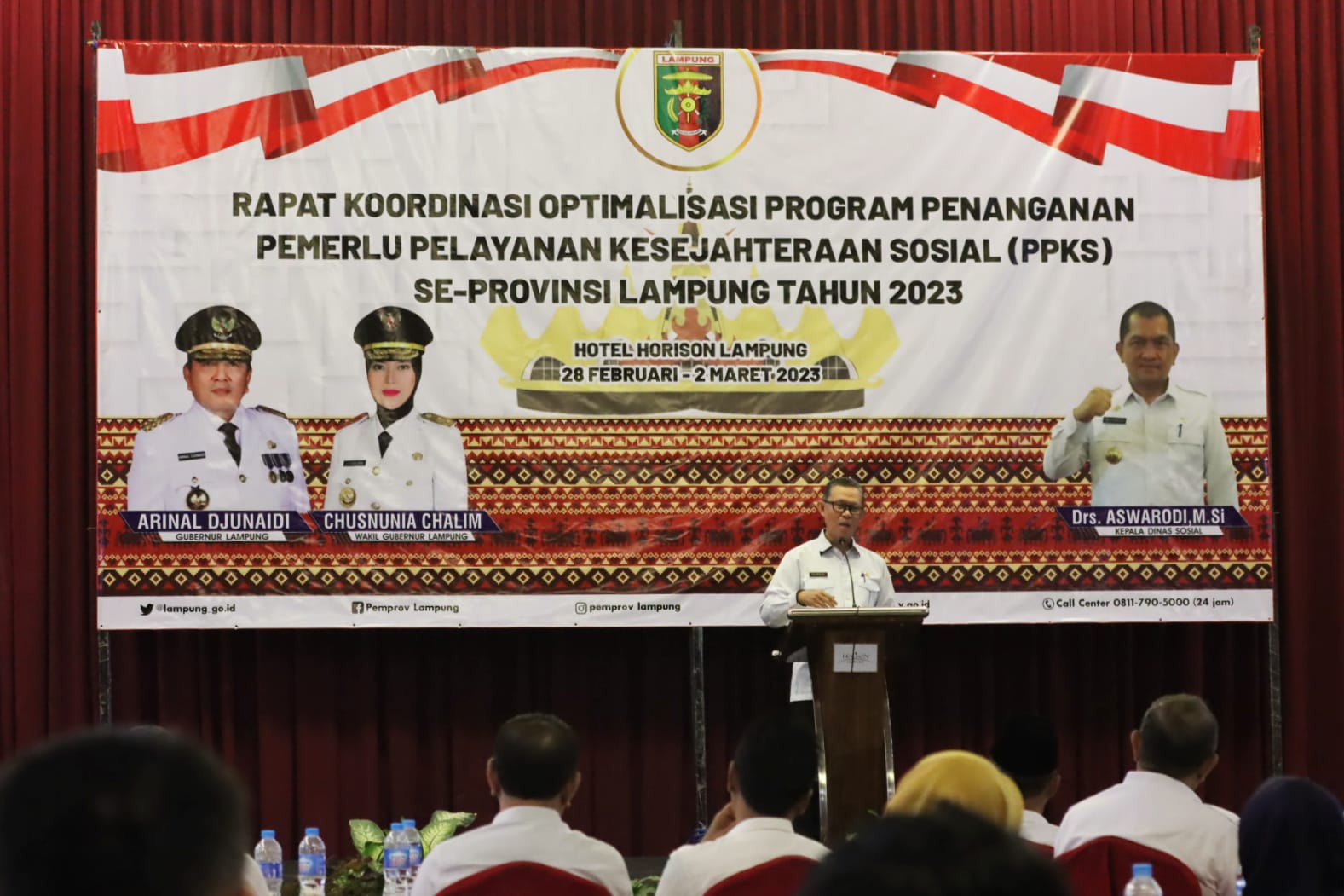 Sekdaprov Lampung Berharap Sinergi Kabupaten/Kota dan OPD dalam Penanganan PPKS untuk Wujudkan Rakyat Lampung Berjaya