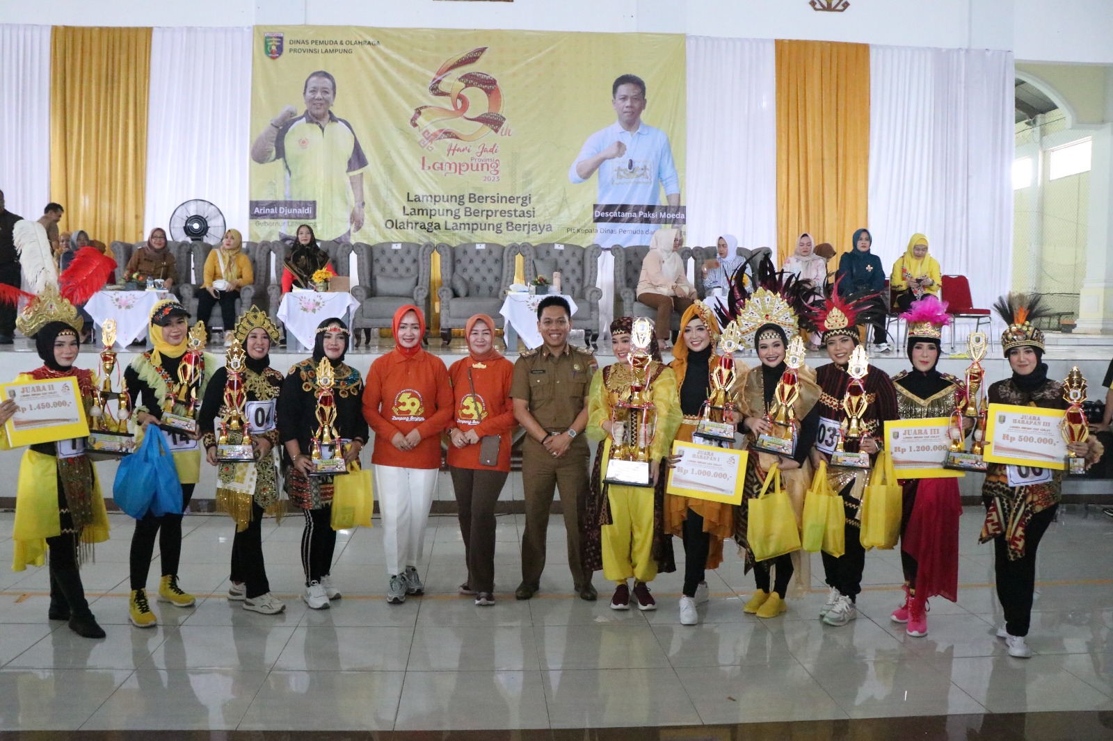 Pemprov Lampung Gelar Lomba Senam Cak Culay Dalam Rangka HUT ke-59 Provinsi Lampung