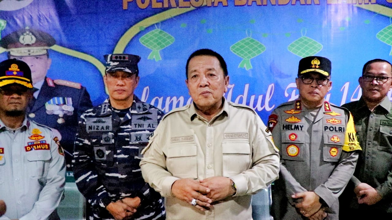 Gubernur Arinal Djunaidi Bersama Forkopimda Pantau Situasi  Malam Jelang Idul Fitri 1444 H