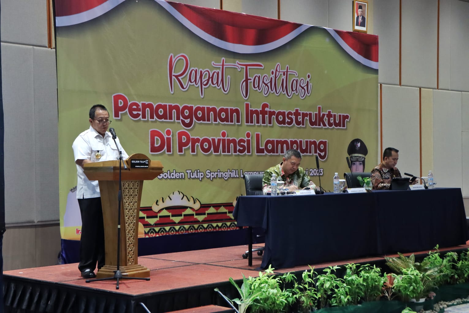 Gubernur Arinal Djunaidi Rakor Penanganan Jalan/Jembatan di Provinsi Lampung Bersama Irjend Kemendagri dan Dirjen Bina Keuangan Daerah Kemendagri