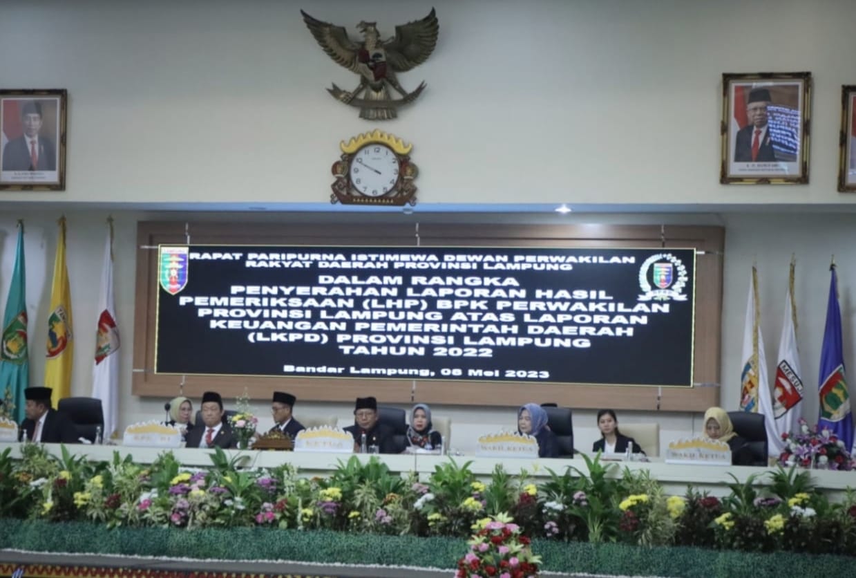 Pemerintah Provinsi Lampung Kembali Raih Opini  WTP ke 9 Kalinya,  Gubernur Harapkan Kualitas Laporan Keuangan Dapat Terus Ditingkatkan