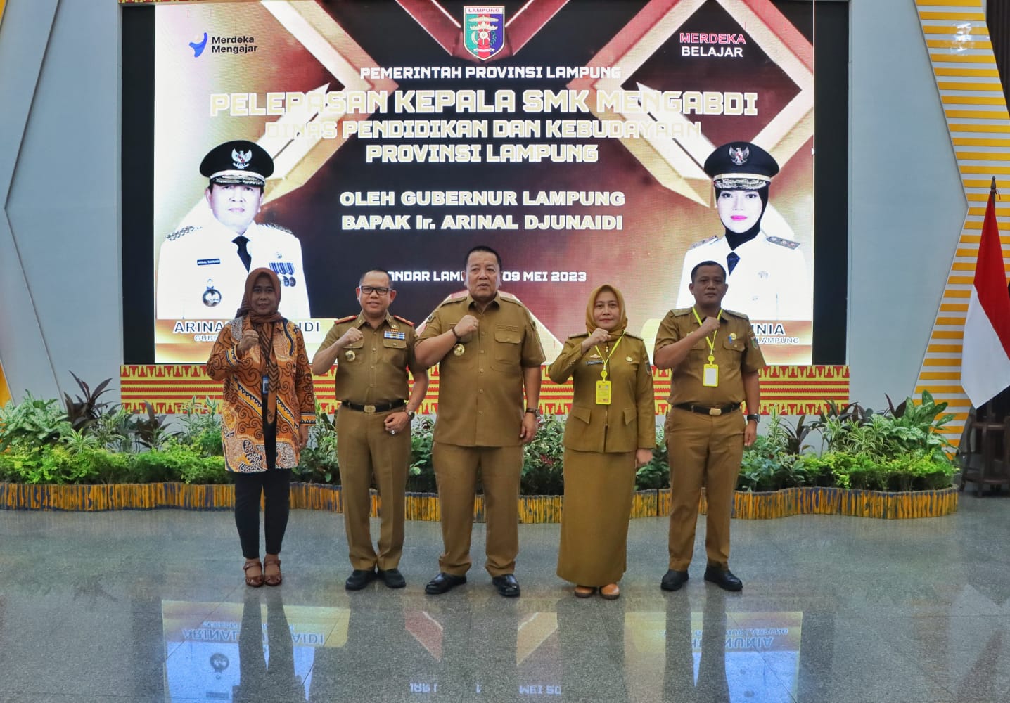Gubernur Arinal Djunaidi Melepas Peserta Program Kepala Sekolah Mengabdi Angkatan 1