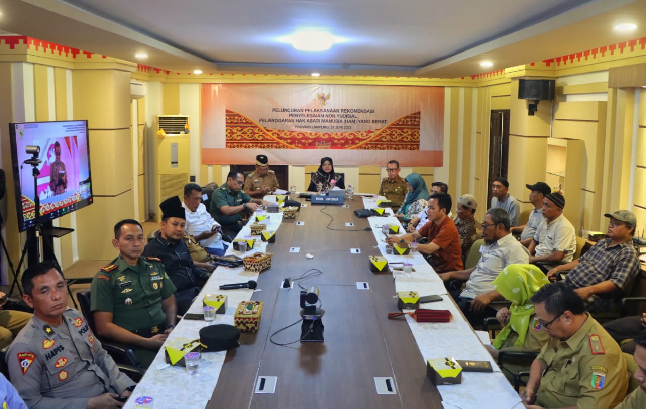 Wagub Chusnunia Ikuti Kick Off Program Pelaksanaan Rekomendasi Penyelesaian Non Yudisial Pelanggaran HAM Berat