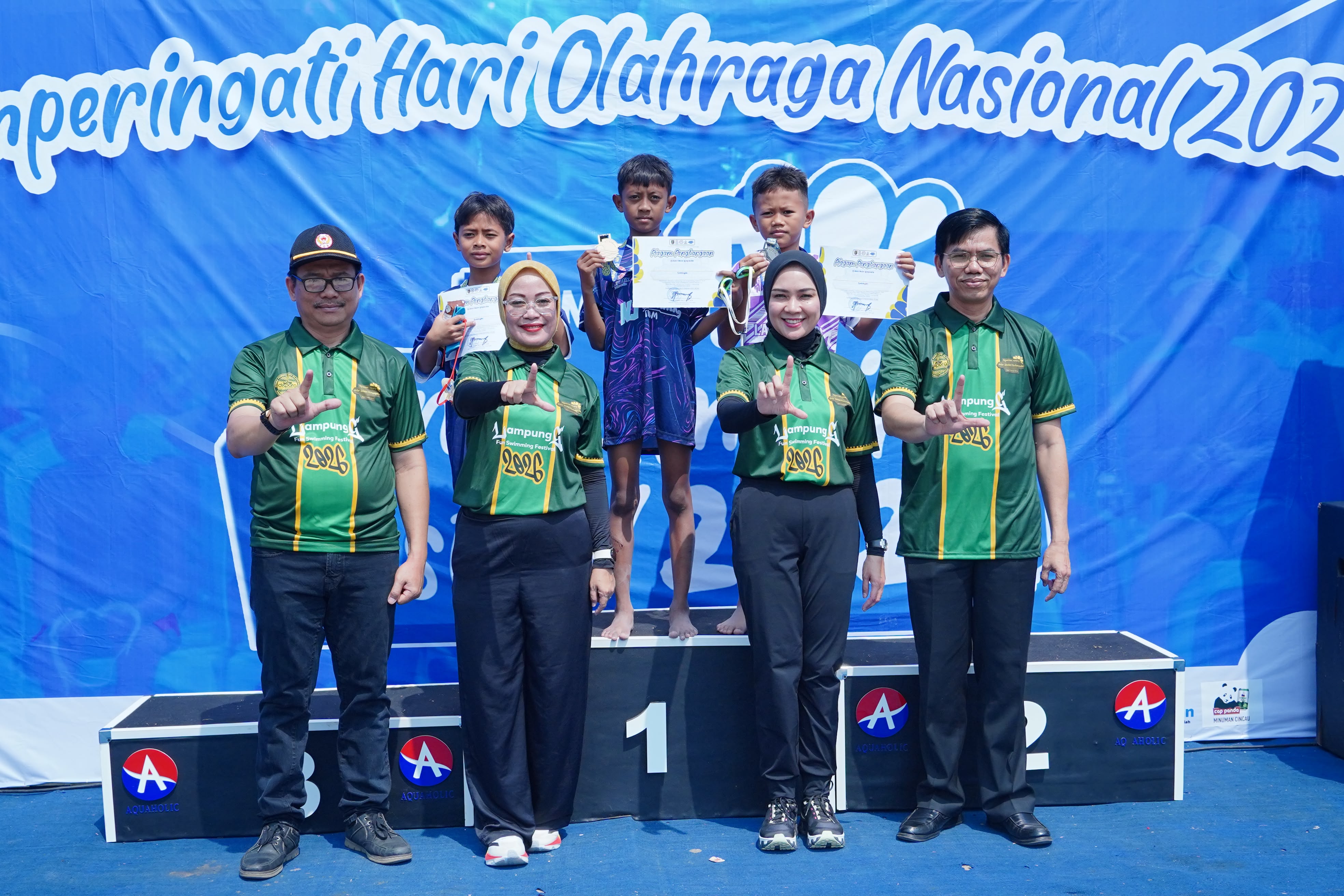 Wulan Mirza Buka Lampung Fun Swimming Festival 2026, Dorong Anak Lampung Tumbuh Sehat dan Percaya Diri