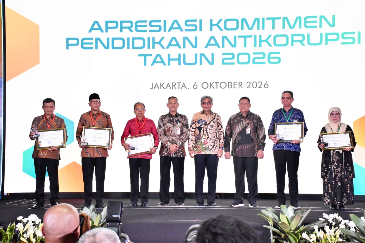 KPK Beri Penghargaan kepada Provinsi Lampung atas Penguatan Pendidikan Antikorupsi