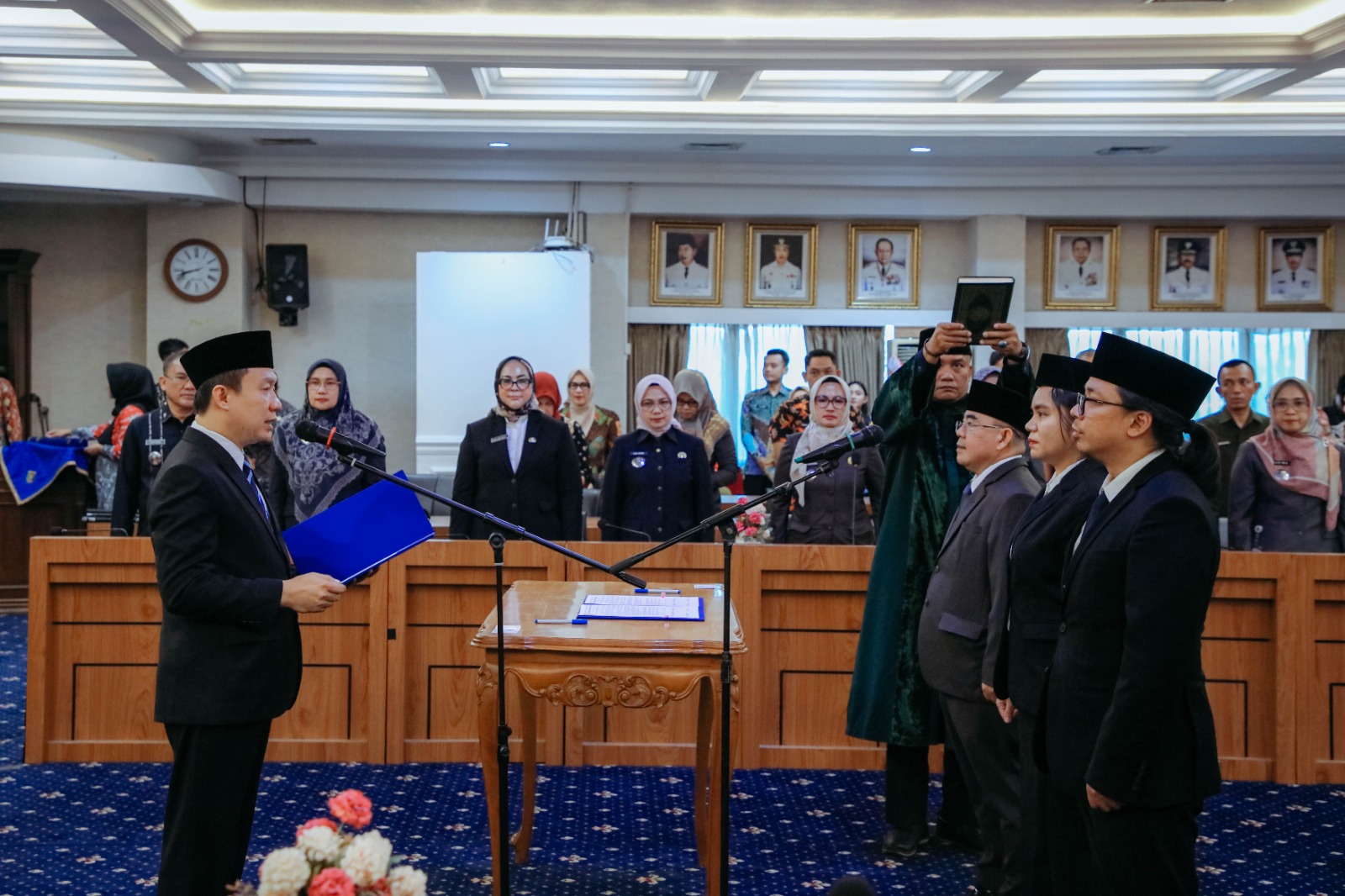 Pemprov Lampung Lantik Satu Pejabat Pimpinan Tinggi Pratama dan Dua Pejabat Fungsional, Sekdaprov Marindo Tekankan Penguatan Pembangunan Manusia
