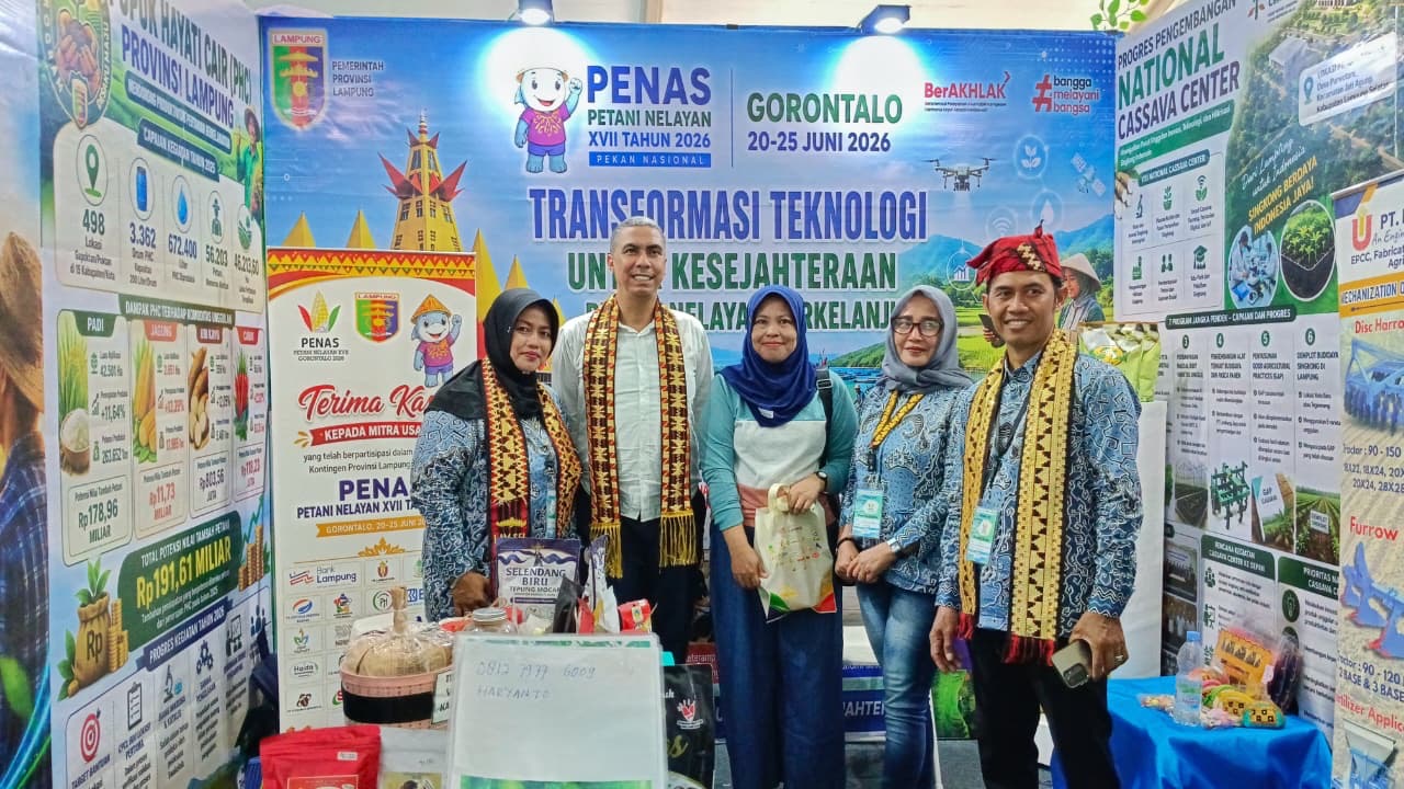Lampung Perkenalkan Inovasi Pertanian dan Produk Unggulan Daerah di PENAS XVII Gorontalo