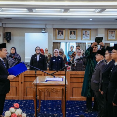 Pemprov Lampung Lantik Satu Pejabat Pimpinan Tinggi Pratama dan Dua Pejabat Fungsional, Sekdaprov Marindo Tekankan Penguatan Pembangunan Manusia
