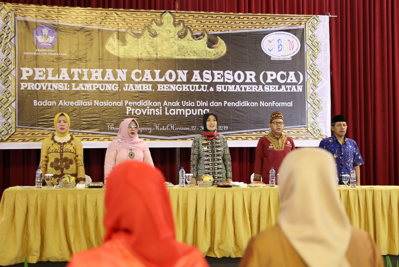 Wagub Chusnunia Buka Pelatihan Calon Asesor untuk Akreditasi PAUD dan Pendidikan Nonformal dari 4 Pr