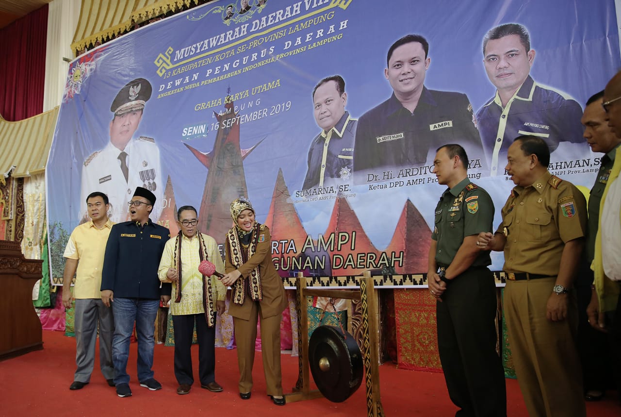 Wagub Ajak AMPI Lampung Berpartisipasi Dalam Membangun Lampung