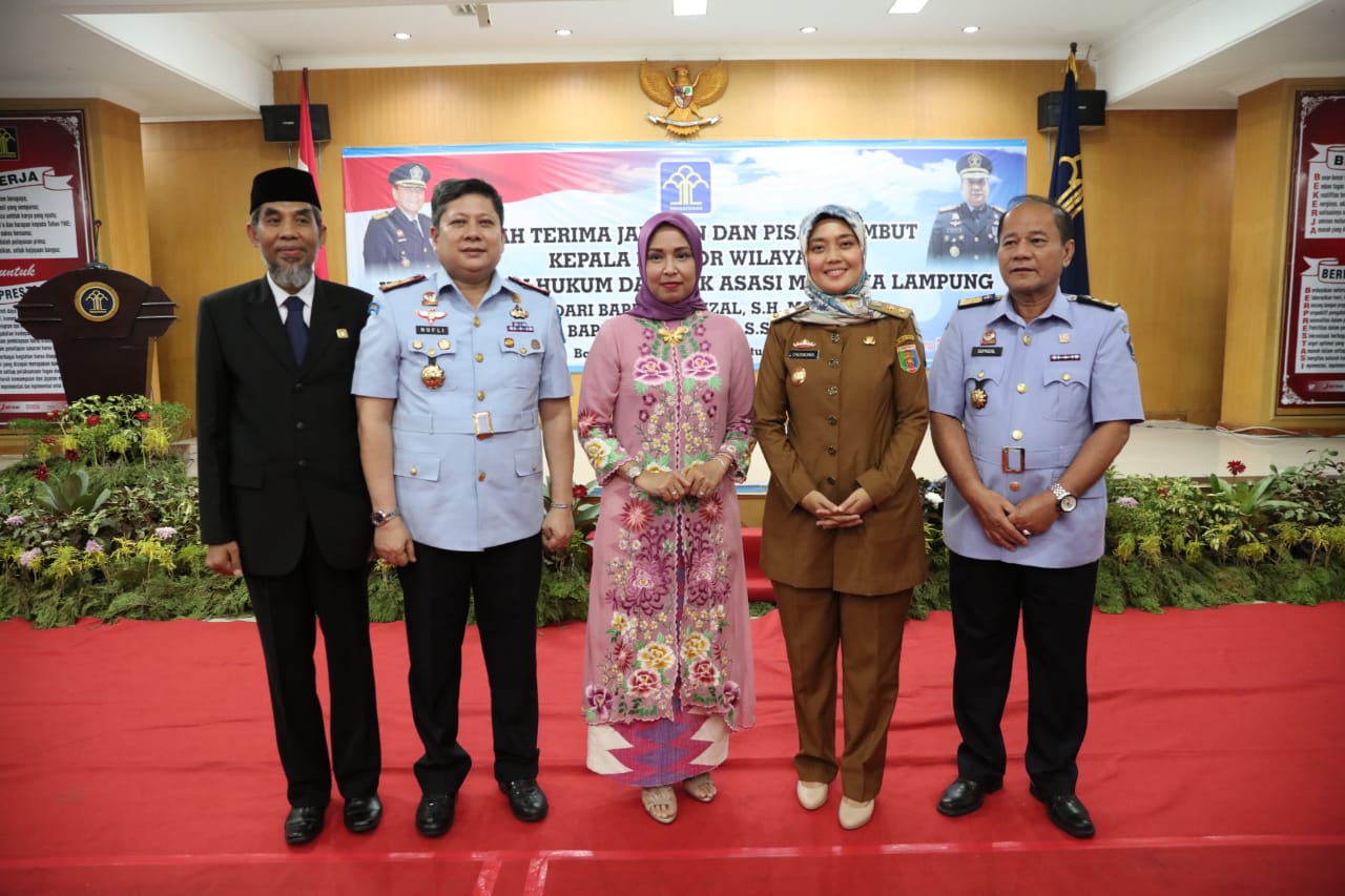 Wagub Nunik Hadiri Pisah Sambut Kepala Kanwil Hukum dan HAM Lampung