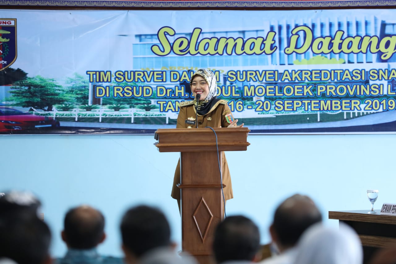 Wagub Nunik Optimis Rumah Sakit Abdul Moeloek Mampu Kembali Meraih Predikat Akreditasi Paripurna