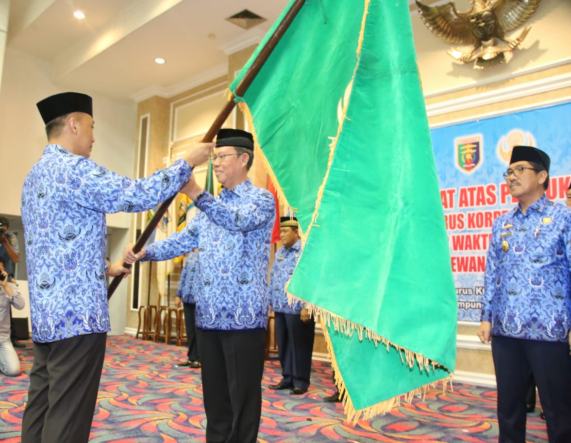 Pj. Sekdaprov Fahrizal Darminto Dikukuhkan sebagai Ketua Dewan Pengurus Korpri 2019-2024