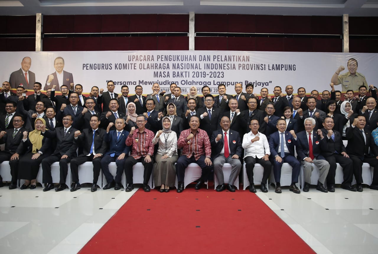 Gubernur Arinal Minta Kepengurusan KONI Lampung Yang Baru Mampu Membawa Perubahan