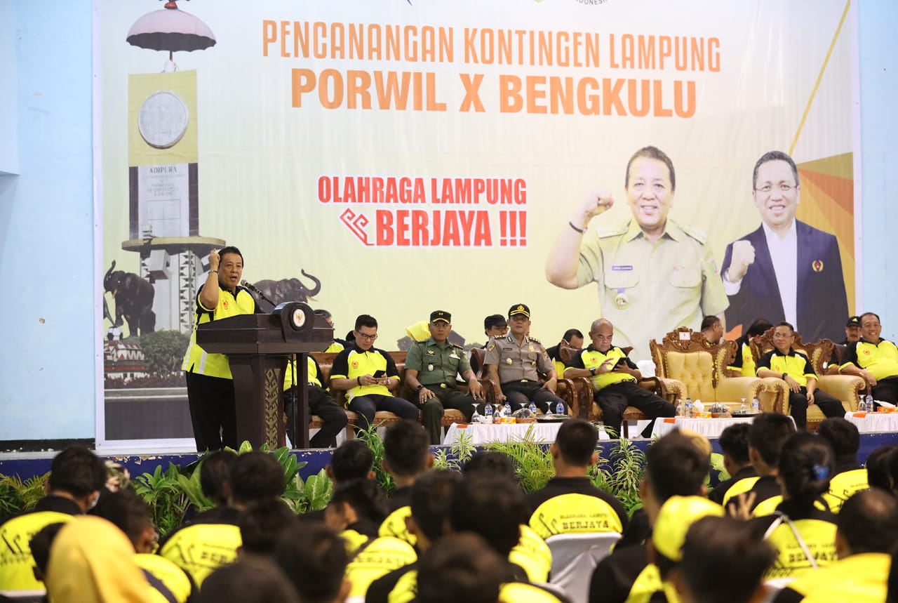 Gubernur Arinal Canangkan 254 Peserta Kontingen Lampung untuk Porwil X 2019 di Bengkulu