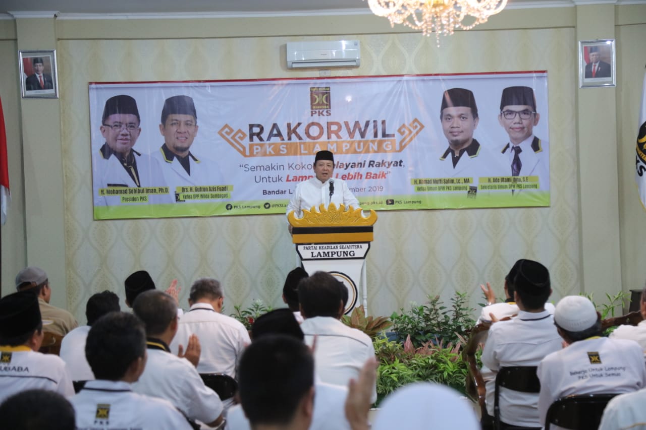 Hadiri Rakorwil PKS, Gubernur Arinal Bina Kehidupan Politik demi Suksesnya Pembangunan Rakyat Lampung Berjaya