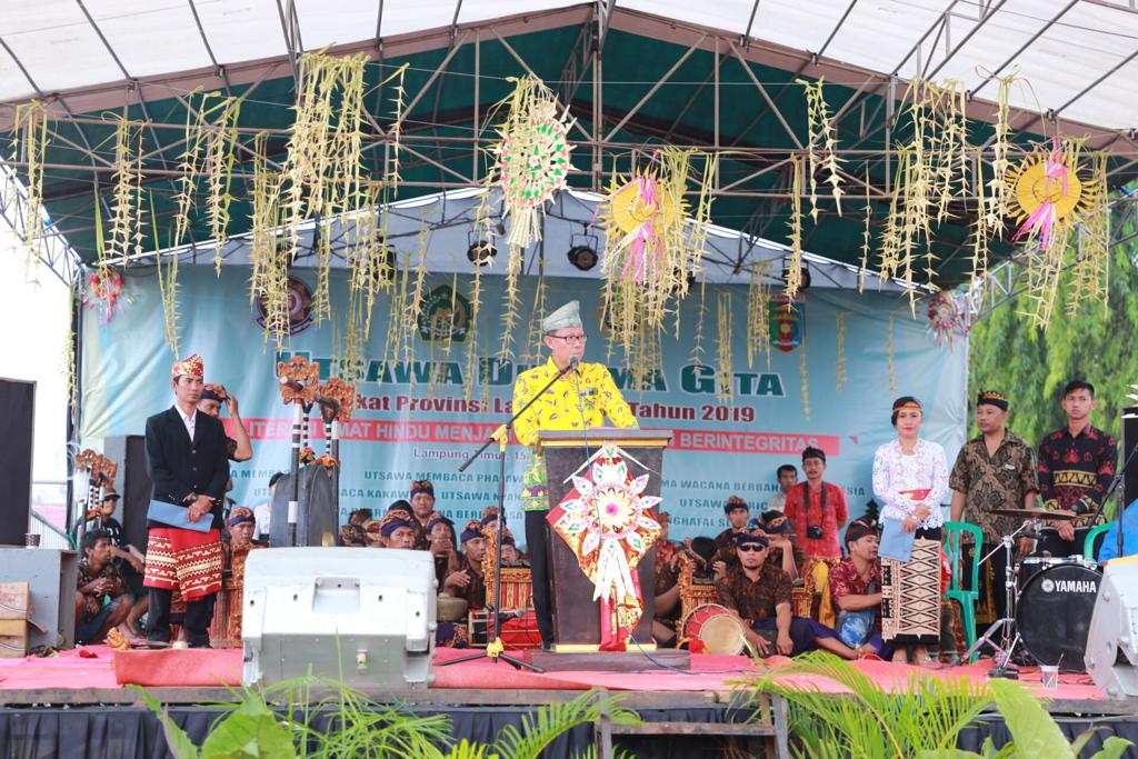Gubernur Arinal Berharap Lomba Utsawa Dharma Gita Tingkatkan Pembinaan Karakter Generasi Muda